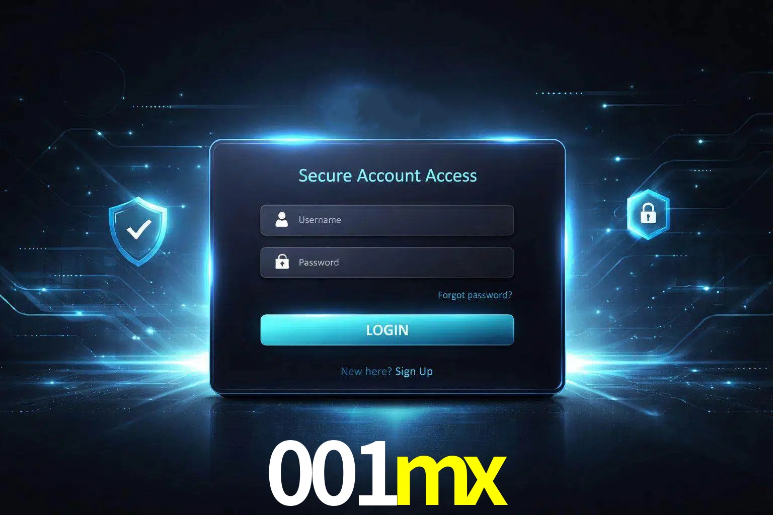 Pantalla de inicio de sesión de cuenta 001mx para usuarios en México